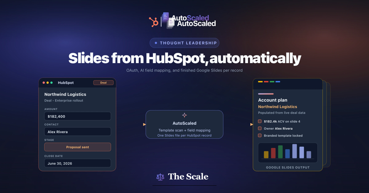 How to Auto-Populate Google Slides From HubSpot: Step-by-Step Setup Guide