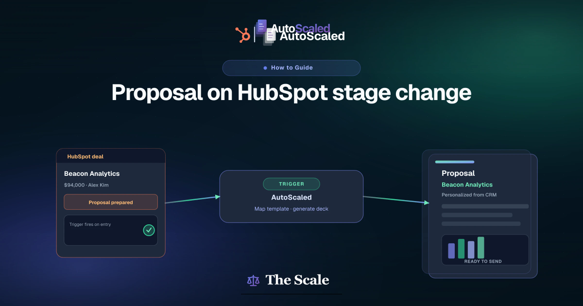 How to Automatically Generate a Sales Proposal When a HubSpot Deal Changes Stage