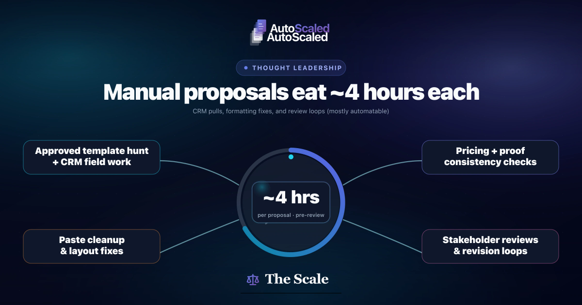 Why Sales Reps Spend 4 Hours Building a Proposal (And How Automation Gets That Time Back)